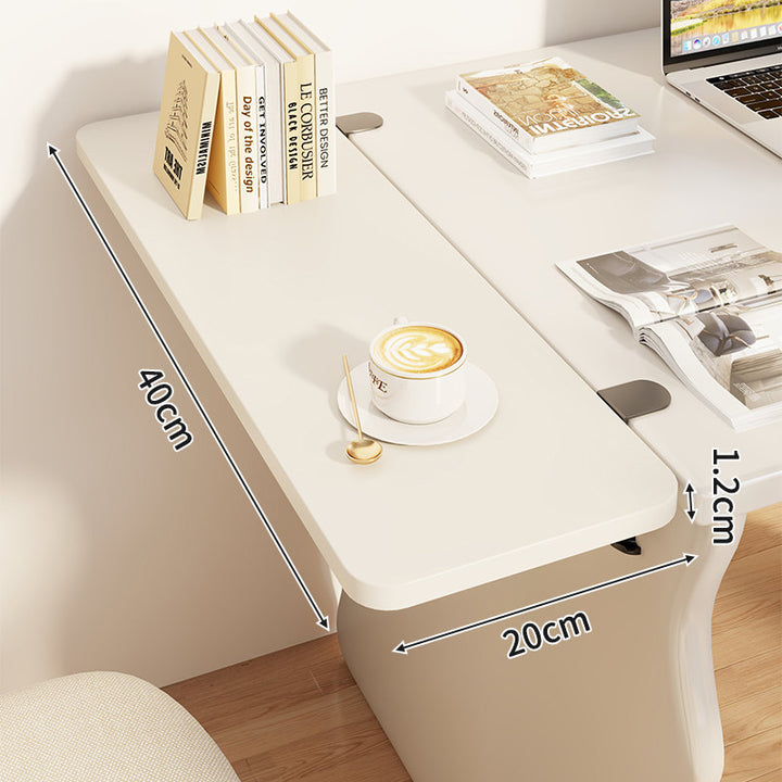 Compact Foldable Clip-On Desk-Edge Shelf