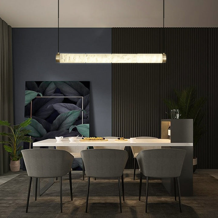 Modern linear pendant light