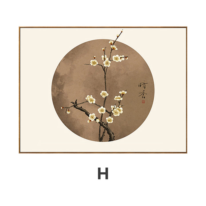 Elegant Framed Floral Blossom Art Print