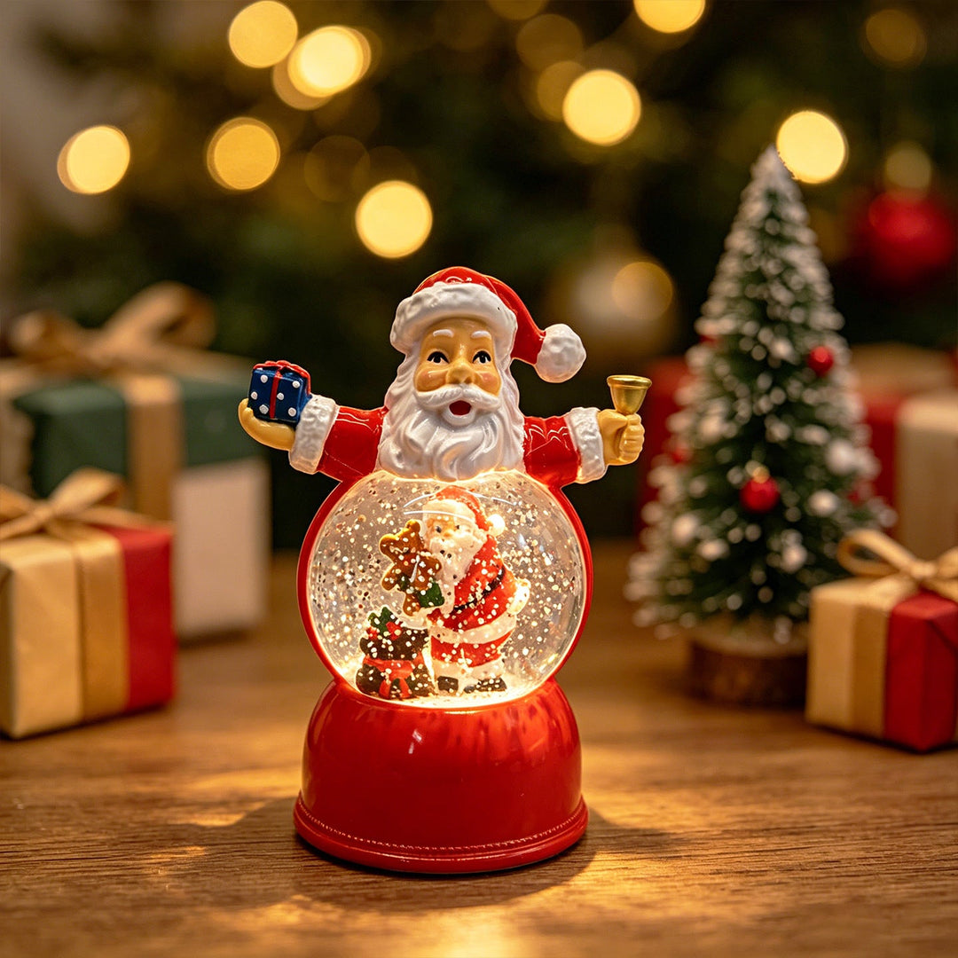 Funny Santa Claus Snow Globe Figure