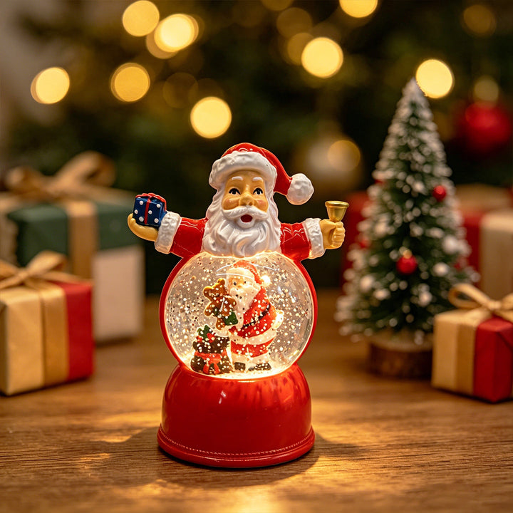 Funny Santa Claus Snow Globe Figure