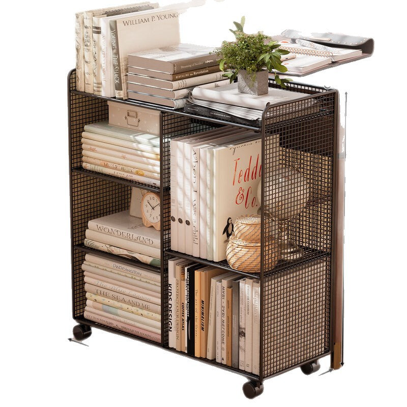 Modern Wire Grid Bookshelf Organizer