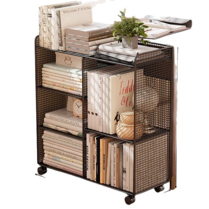 Modern Wire Grid Bookshelf Organizer
