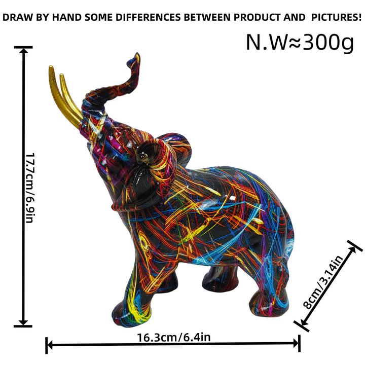 Artistic Elephant Figure