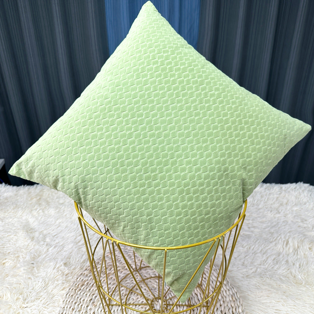 Textured Honeycomb Decorative Pillow