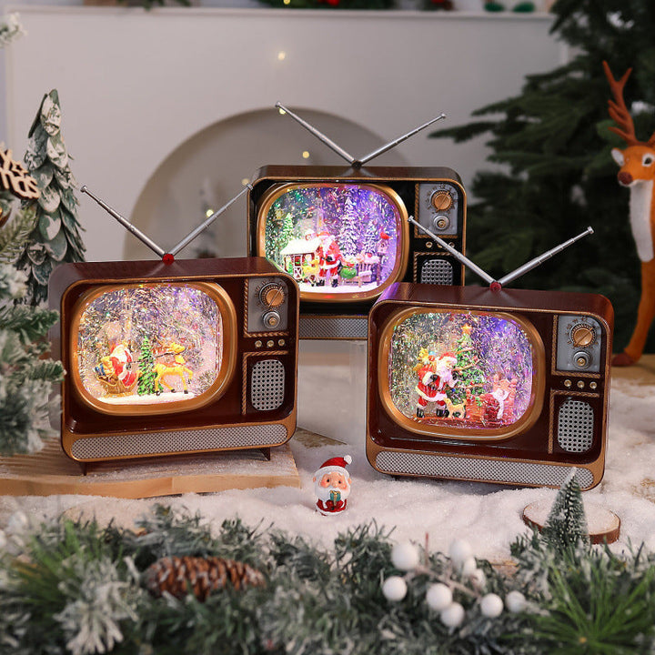 Nostalgic Christmas TV Decoration