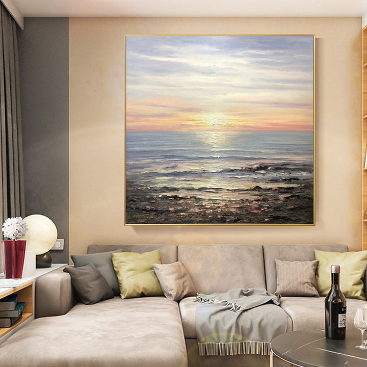 Coastal Sunrise Landscape Wall Art