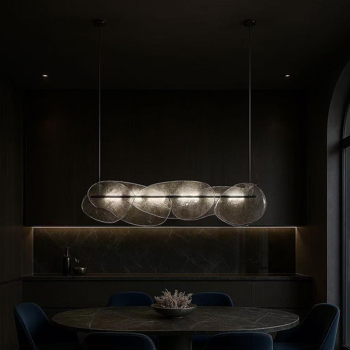 Modern sculptural pendant light