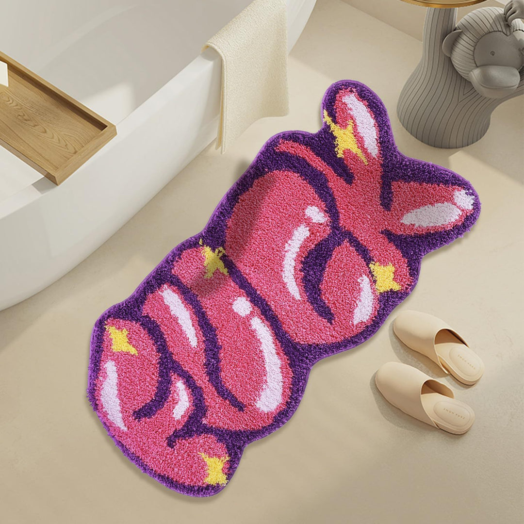 Cute Bunny-Shaped Bath Mat