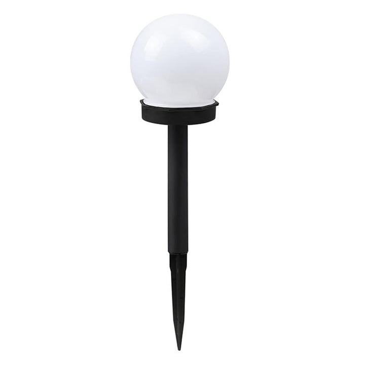 Outdoor Solar-Powered Frosted Globe Garden Stake Lights