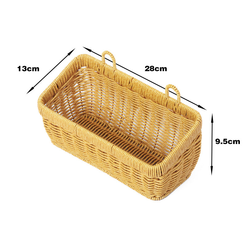 Handwoven Rectangular Storage Basket