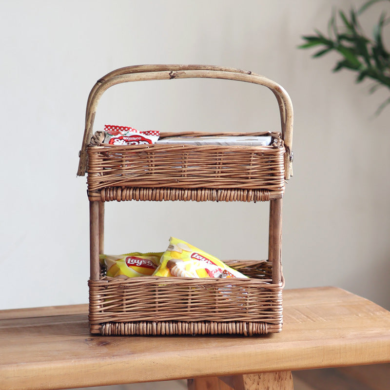 Practical storage basket with handle