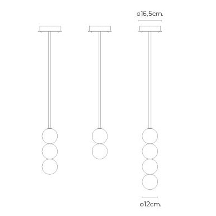 Contemporary Multi-Ball Pendant Light