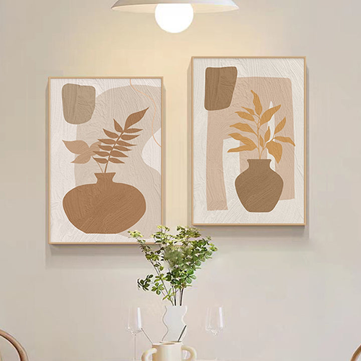 Floral Abstract Textured Wall Art