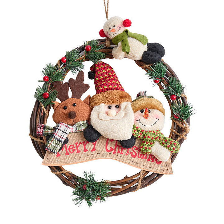 Christmas wreath with lights