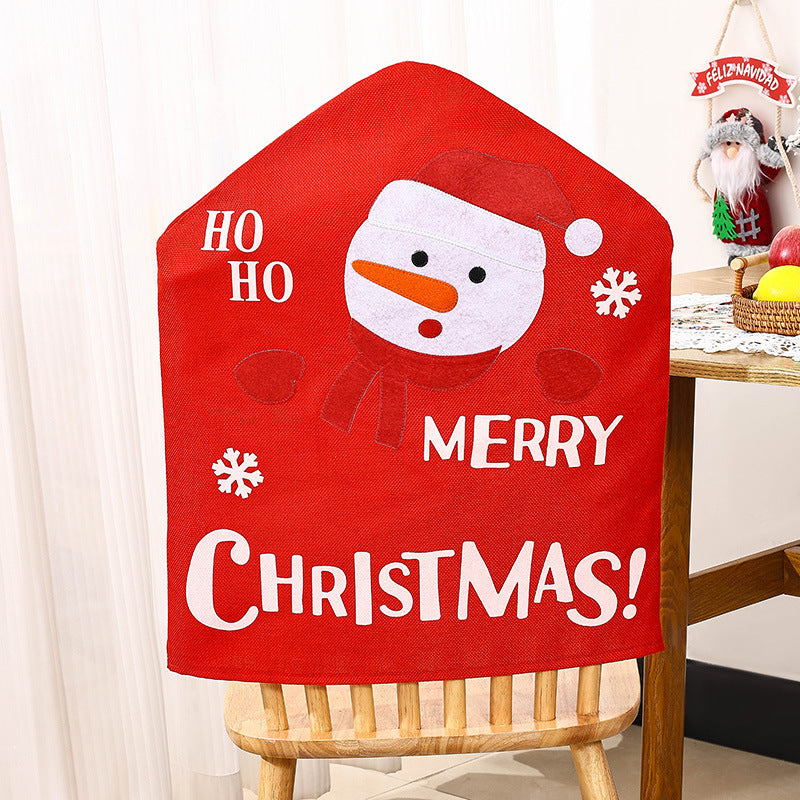Festive chair covers with Christmas motif