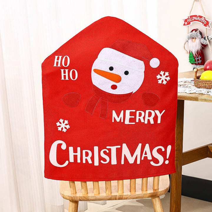 Festive chair covers with Christmas motif