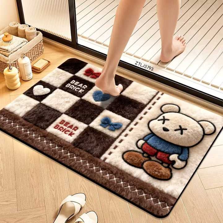 Plush Cartoon Themed Bath Mat