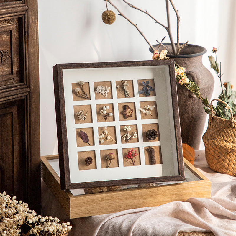 Preserved Floral Shadow Box Art Frame for Home
