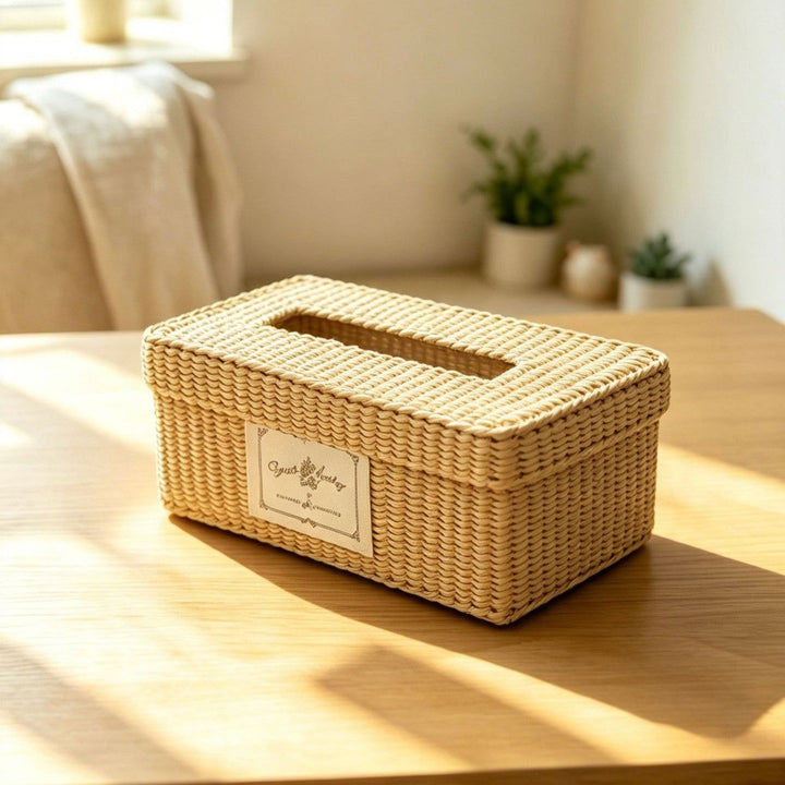 Natural Fiber Decorative Storage Box