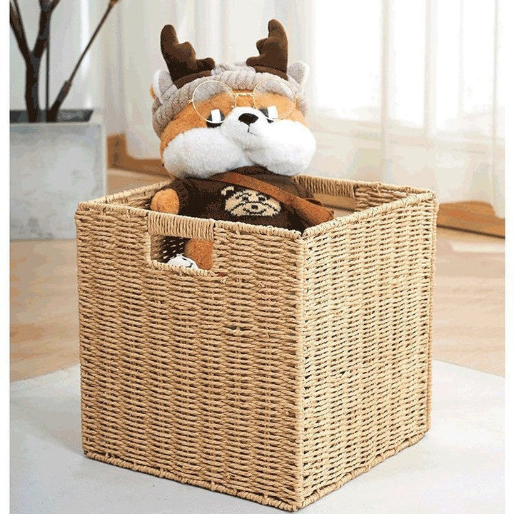 Woven Seagrass Toy Storage Container