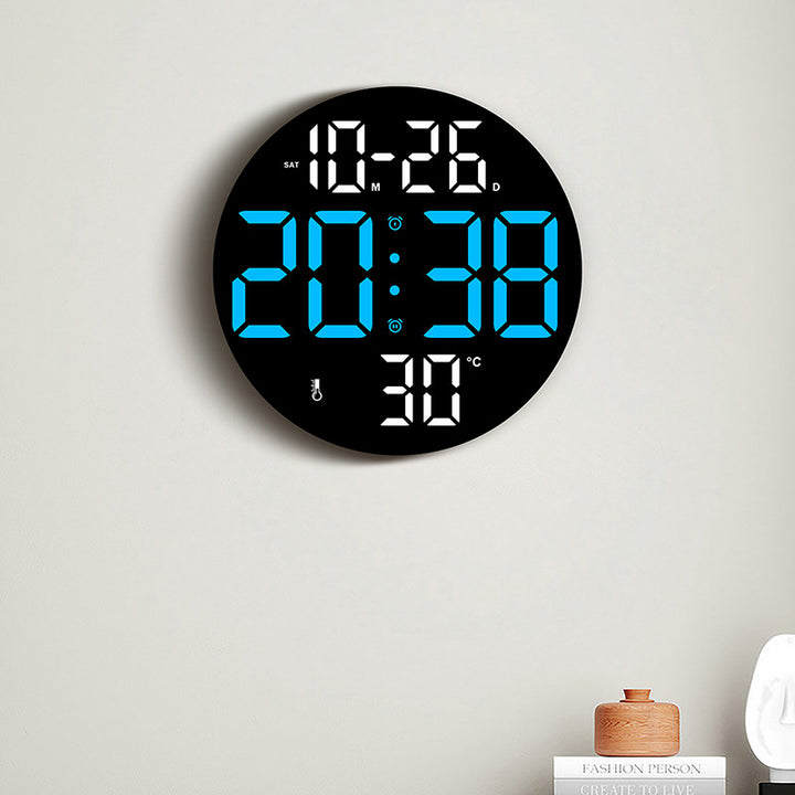 Digital wall clock with temperature and hygrometer function