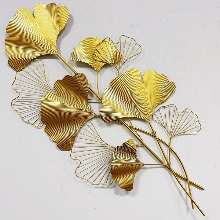 Decorative Metal Ginkgo Wall Sculpture