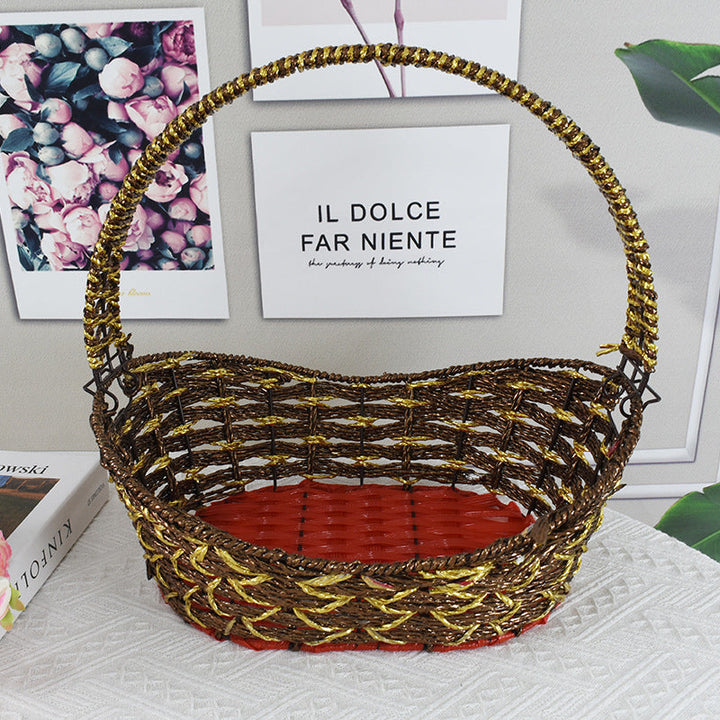 Colorful Decorative Woven Basket