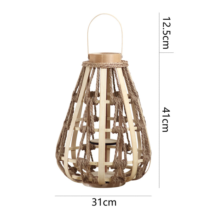 Decorative lantern made of rattan
