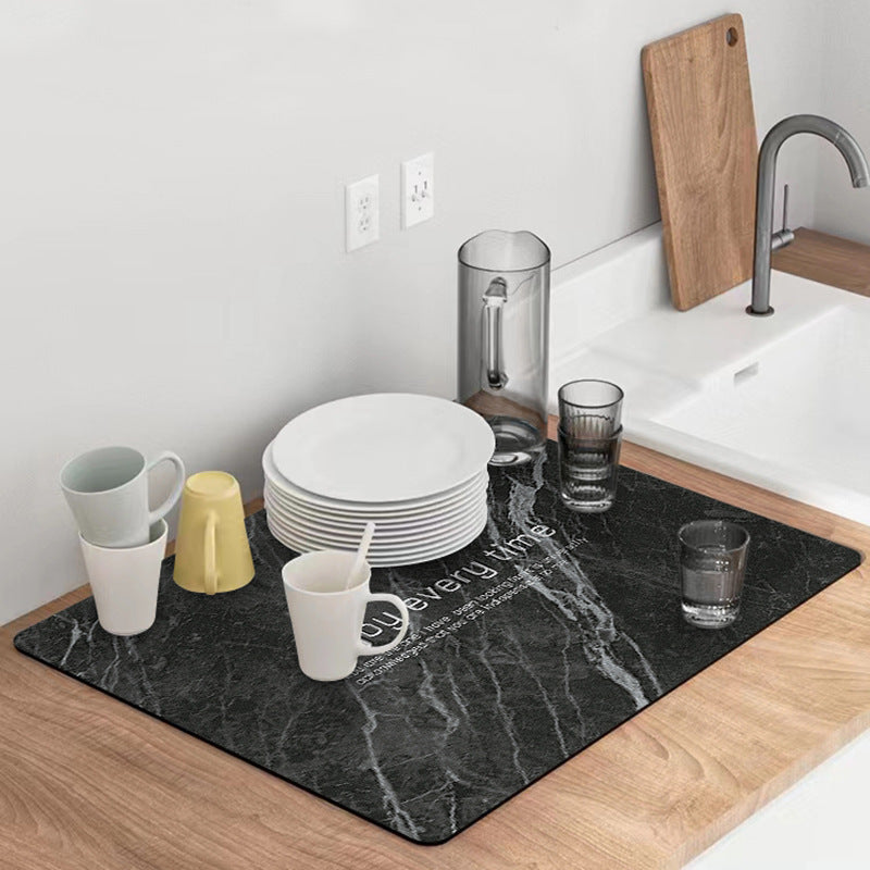 Marble-Inspired Table Mat