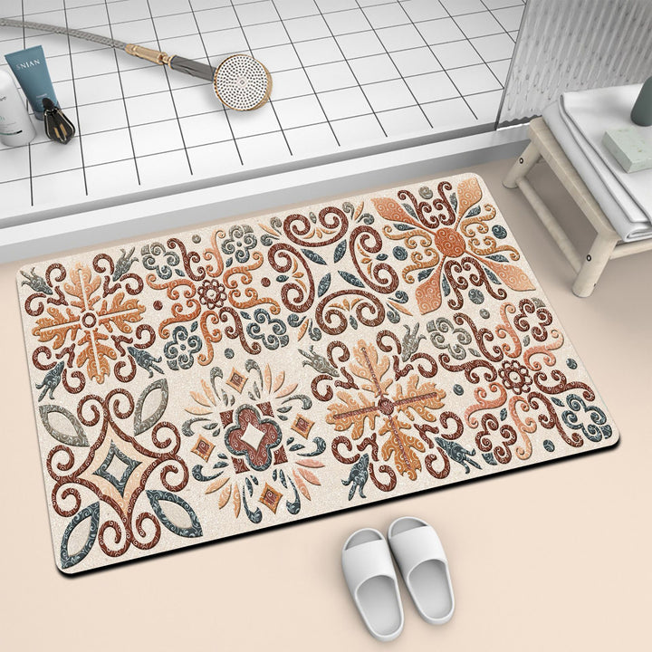 Artistic Mosaic Bath Mat