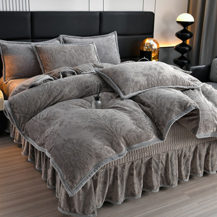 Luxurious Plush Velvet Comforter Set