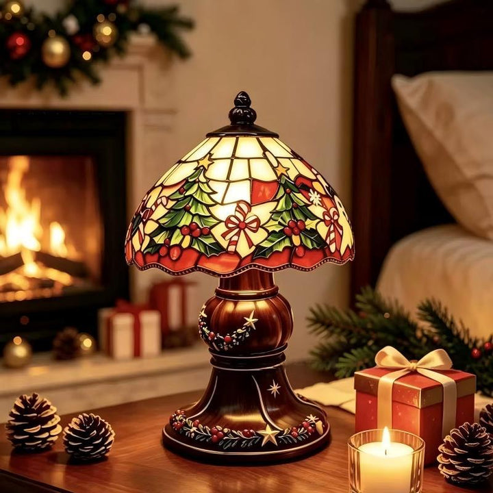 Decorative table lamp in reindeer design