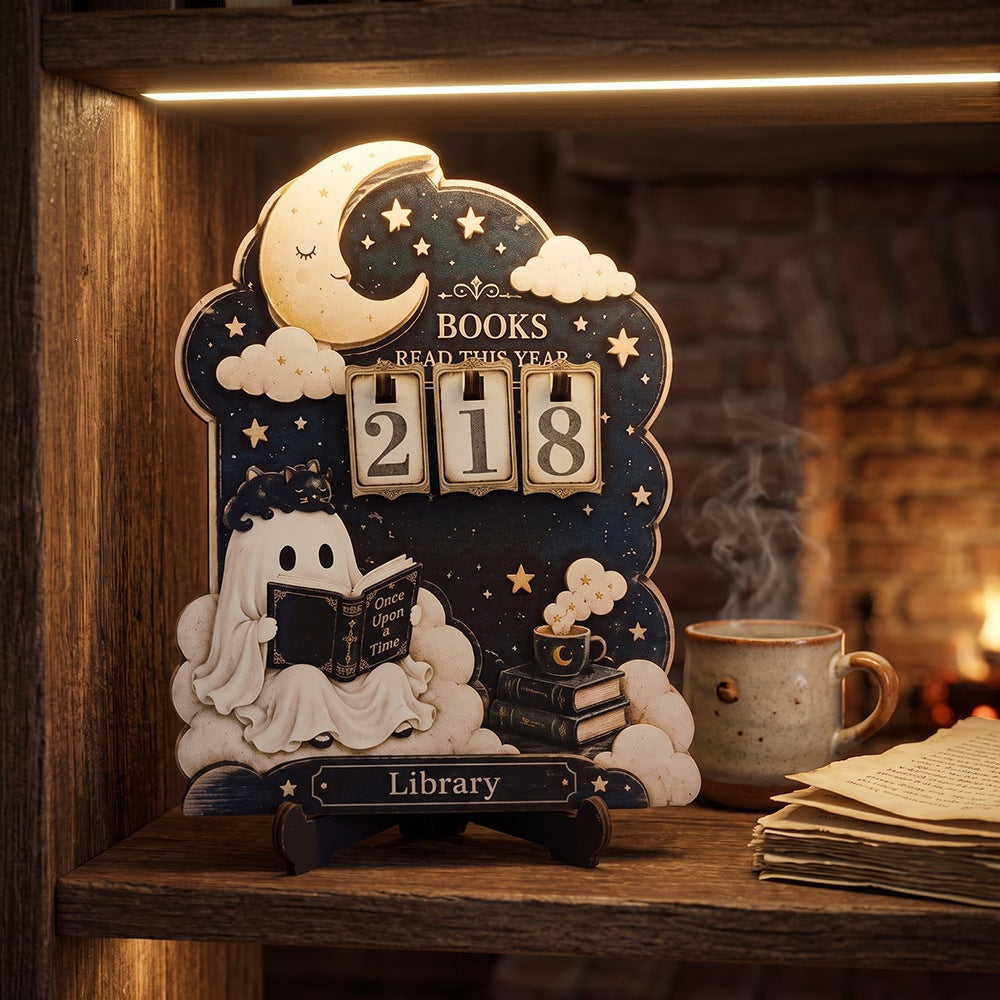 Decorative book counter