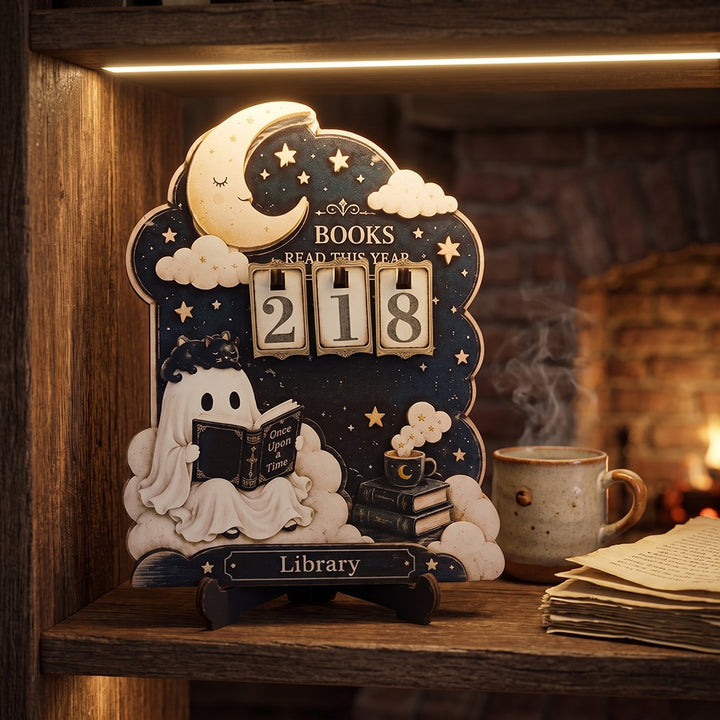 Decorative book counter