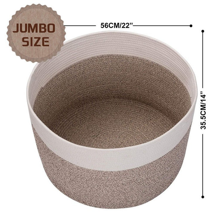Stylish storage basket made of durable material