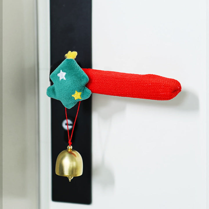Door handle decoration with Santa Claus