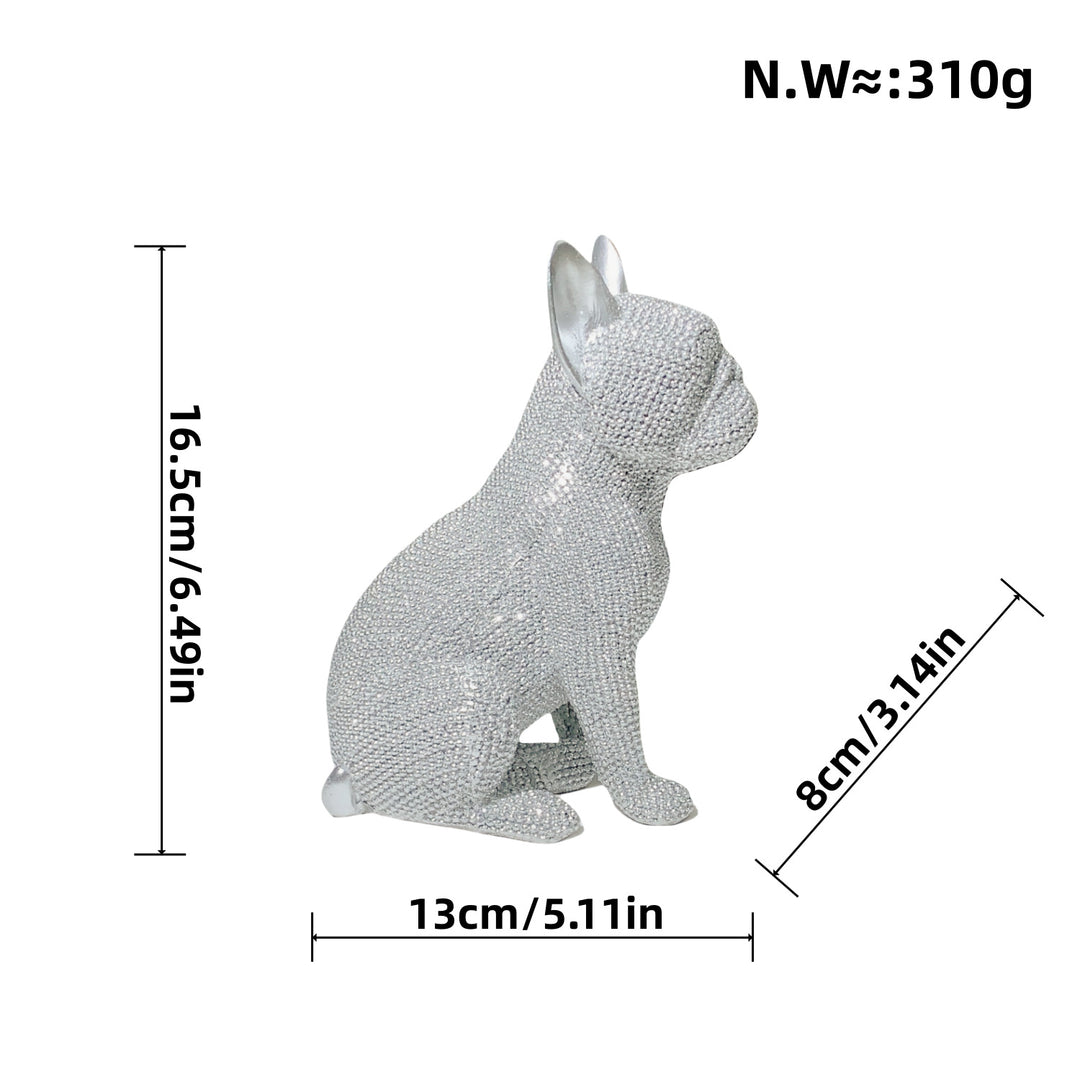Decorative dog figure in modern design