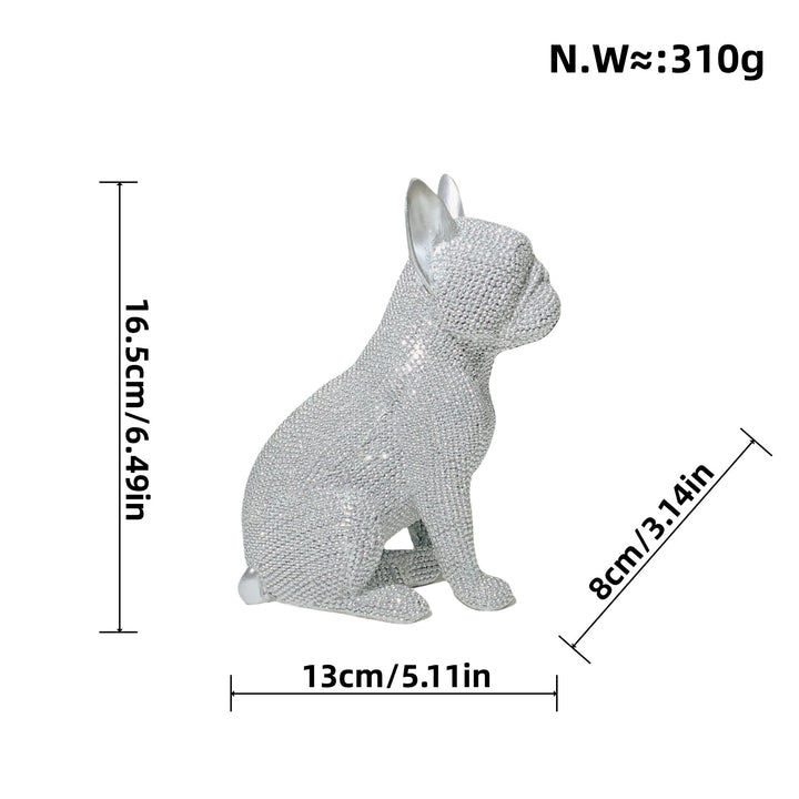 Decorative dog figure in modern design