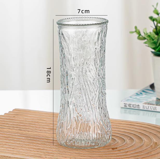 Textured Glass Water Pitcher
