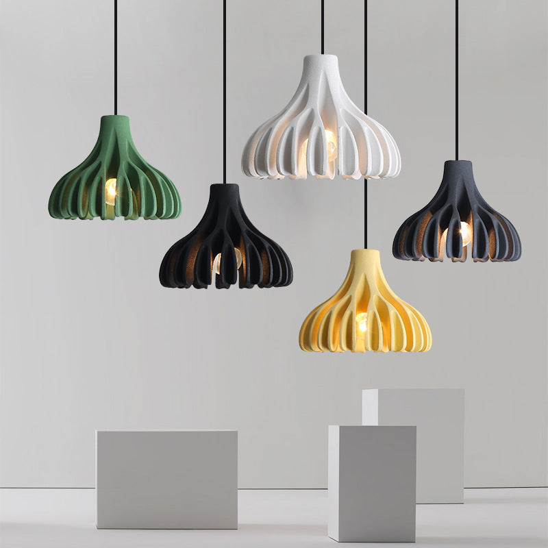 Modern sculptural pendant light