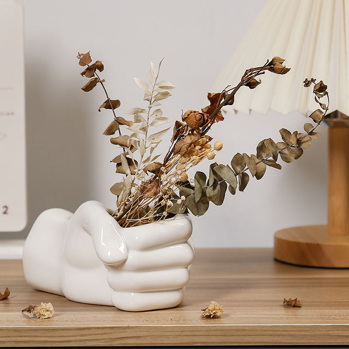 Decorative hand vase