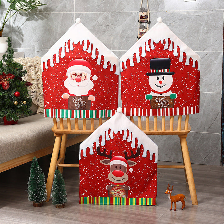 Festive cushion cover with reindeer motif