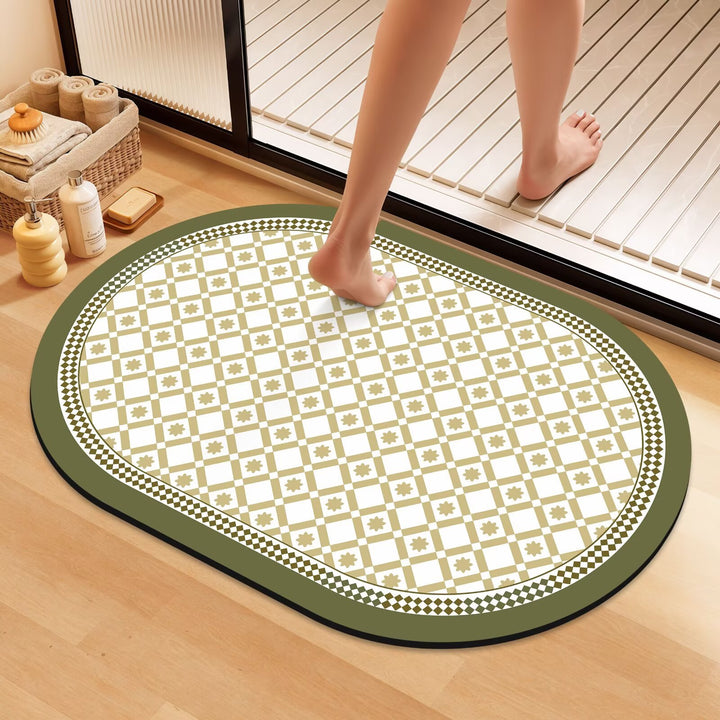Artistic Floral Bath Mat