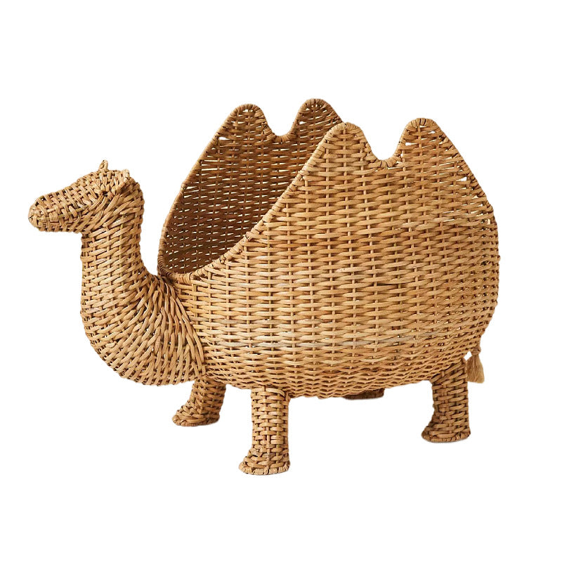 Playful storage basket in the shape of a turtle