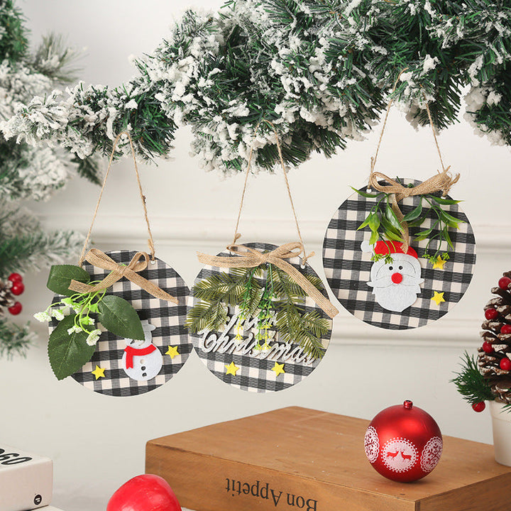 Decorative Christmas ornaments with snowman motif