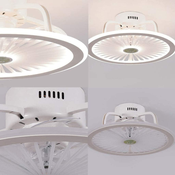 Modern round ceiling fan with light