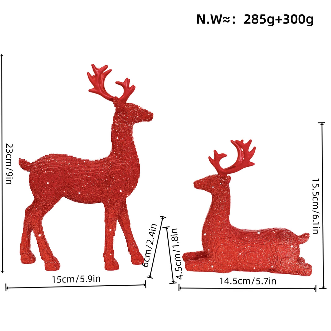 Elegant Christmas decoration in the form of reindeer