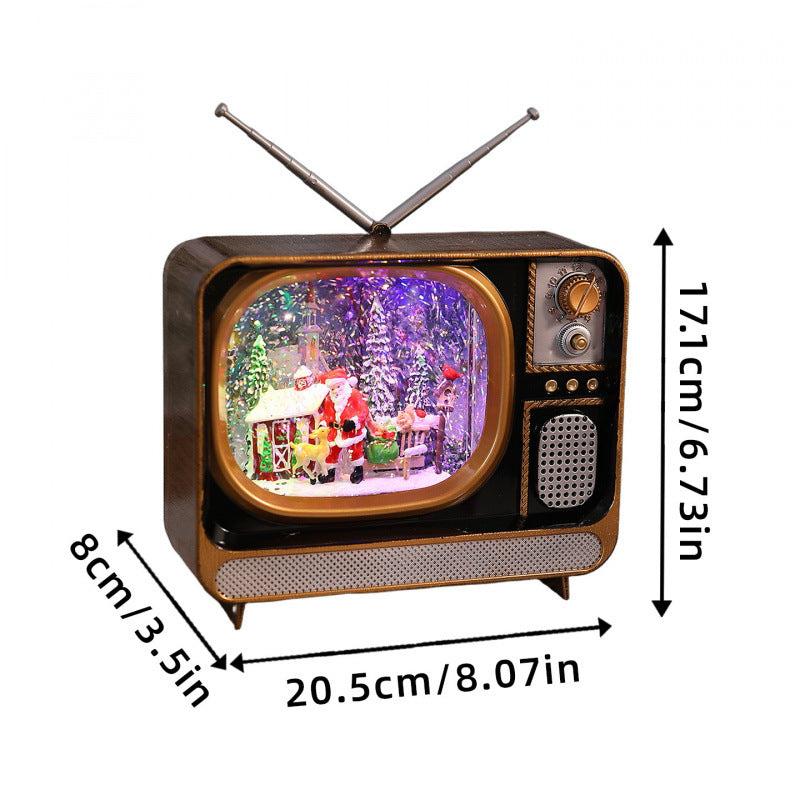 Nostalgic Christmas TV Decoration
