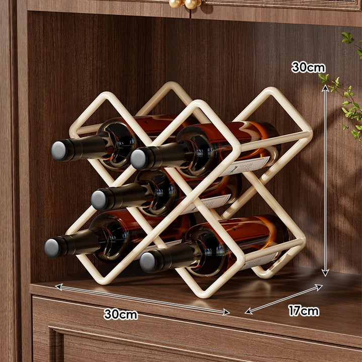 Under-Shelf Stainless Steel Double-Row Wine Glass Holder Rack